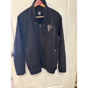 Atlanta Falcons NFL Men's Hands High Black Strong side/ Soft shell  Jacket ~ XL